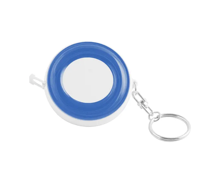 LLAVERO C/FLEXOMETRO 1 M. TRASLUCIDO DOM LLF4680 AZUL — clave LLF4680