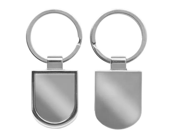 LLAVERO METALICO ESCUDO LLM1510 PLATEADO — clave LLM1510