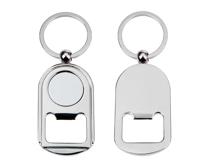 LLAVERO METALICO DESTAPADOR LLM2122 PLATEADO — clave LLM2122