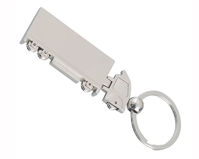 LLAVERO METALICO CAMION LM9 PLATEADO — clave LM9