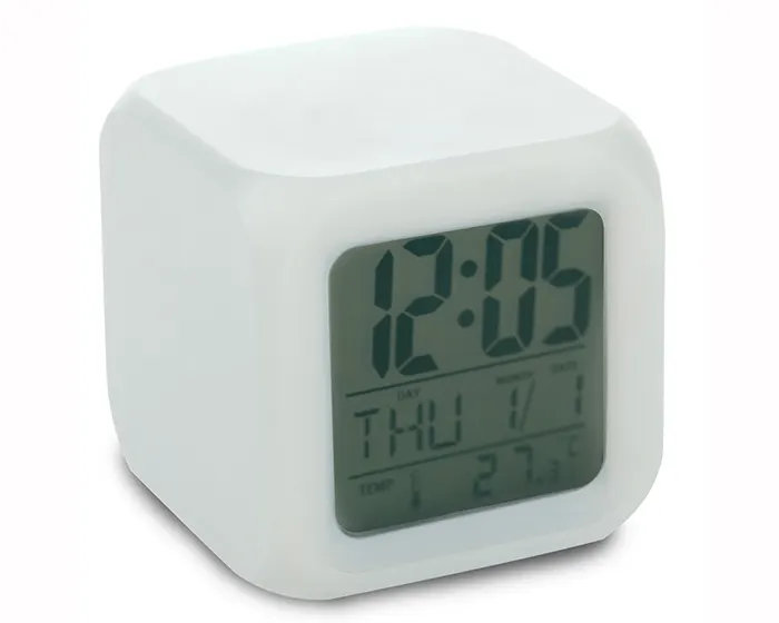 RELOJ DE MESA MULTIFUNCIONAL CUBO RMF330 BLANCO — clave RMF330