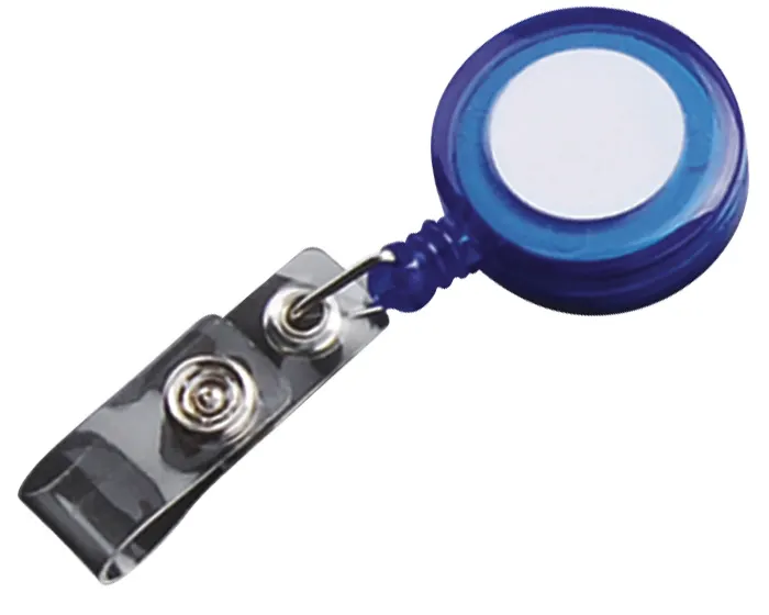 YOYO PORTAGAFETE DE PLÁSTICO SLK05 TRANSLUCIDO AZUL — clave SLK05