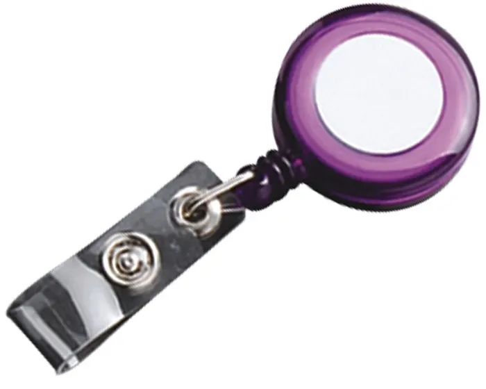 YOYO PORTAGAFETE DE PLÁSTICO SLK05 TRANSLUCIDO MORADO SLK05 Morado
