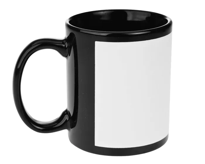TARRO CON RECUADRO DE SULIMACIÓN 11 OZ. VENUS SUB117 NEGRO — clave SUB117