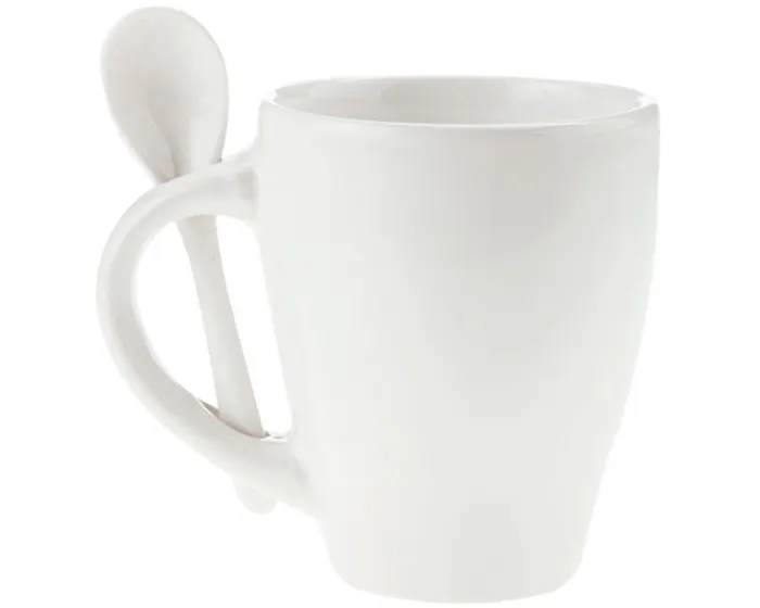 TAZA BICOLOR C/CUCHARA 12 OZ LONDON TAC11 BLANCO TAC11 Blanco