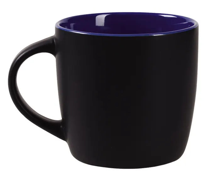 TAZA BICOLOR MATE 11 OZ LUCIANA TL099 AZUL — clave TL099