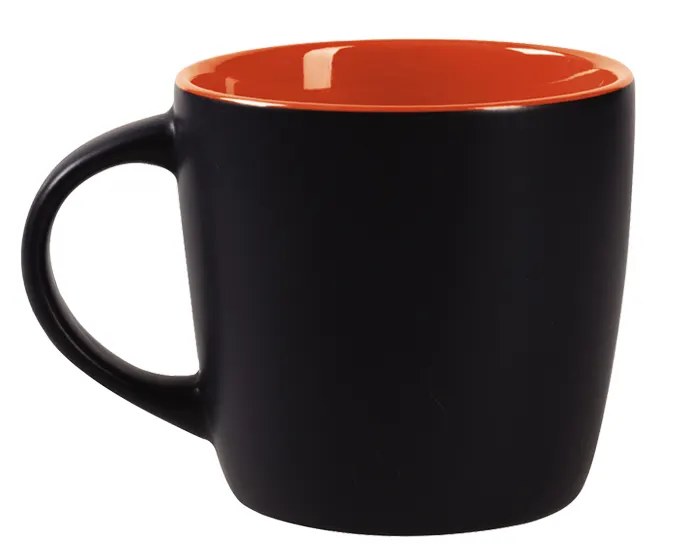 TAZA BICOLOR MATE 11 OZ LUCIANA TL099 NARANJA — clave TL099
