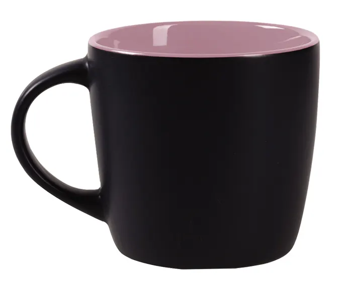 TAZA BICOLOR MATE 11 OZ LUCIANA TL099 ROSA — clave TL099