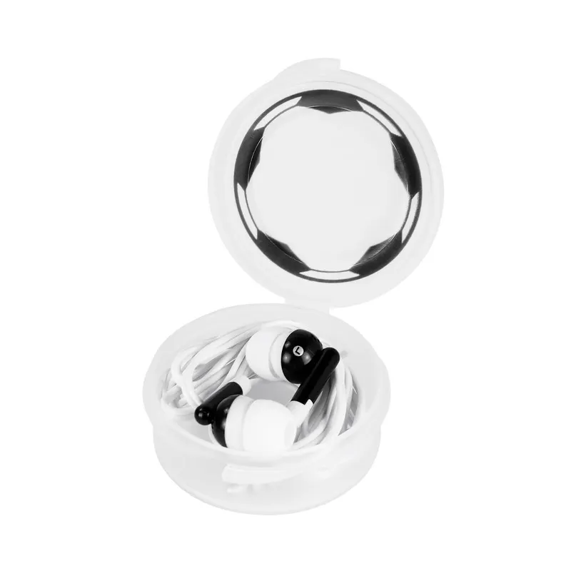 AURICULARES SOCCER AUD 004 S- Blanco con negro — clave AUD 004 S-