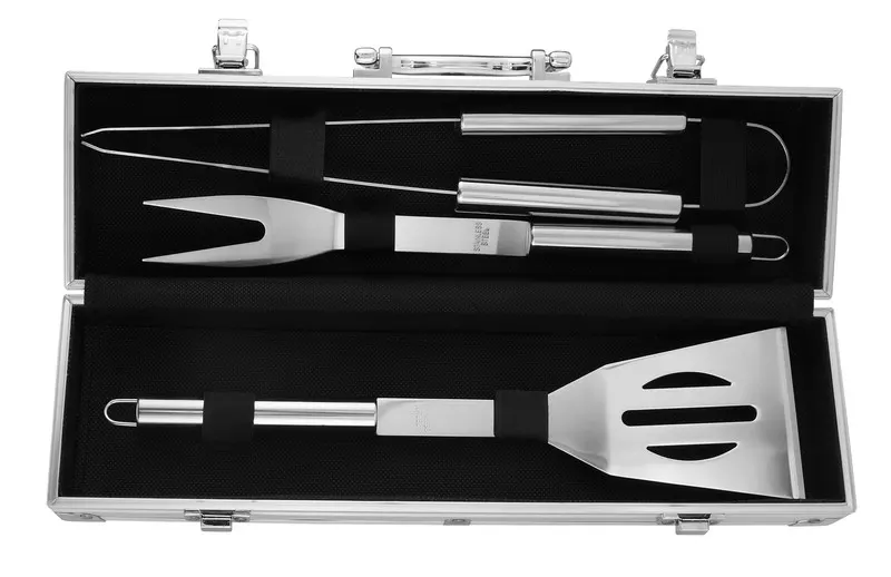 SET DE BBQ SNAZZY BBQ 003- Plata — clave BBQ 003-