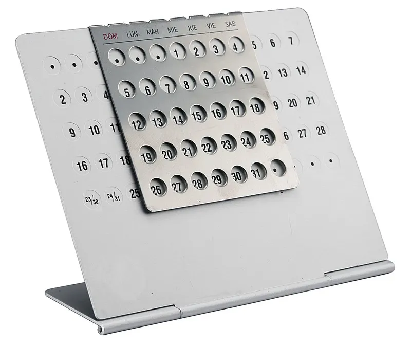 CALENDARIO MONTECARLO CAL 005- Plata — clave CAL 005-