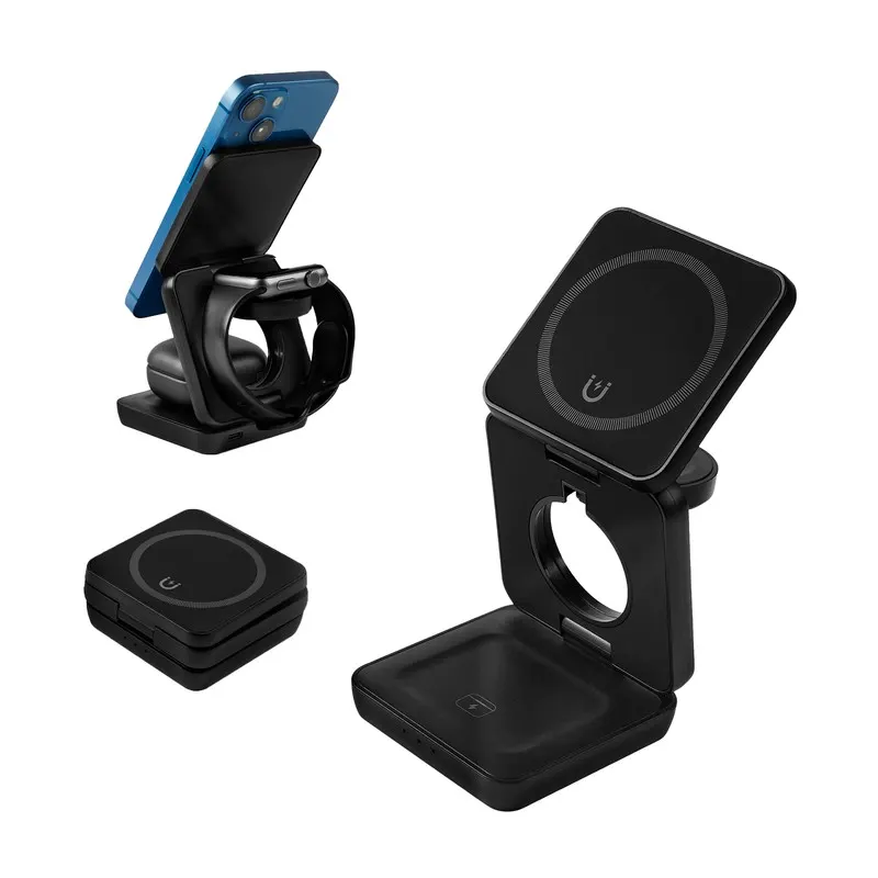 MULTICARGADOR INALÁMBRICO QONEX CRG 068 Negro — clave CRG 068