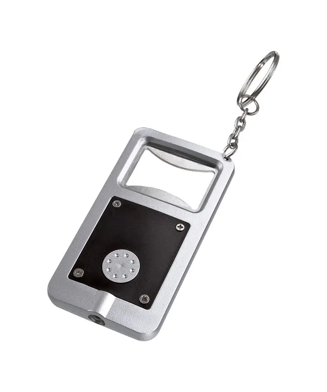 LLAVERO DESTAPADOR C/LUZ STADIUM DPO 020 Negro — clave DPO 020