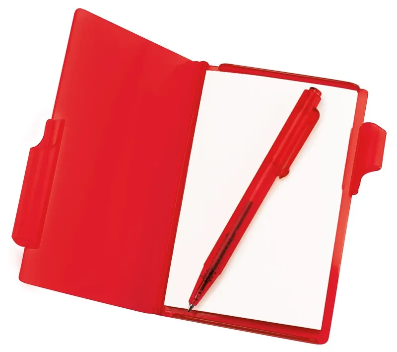 BLOCK DE NOTAS CON BOLÍGRAFO HL 2720 Rojo — clave HL 2720