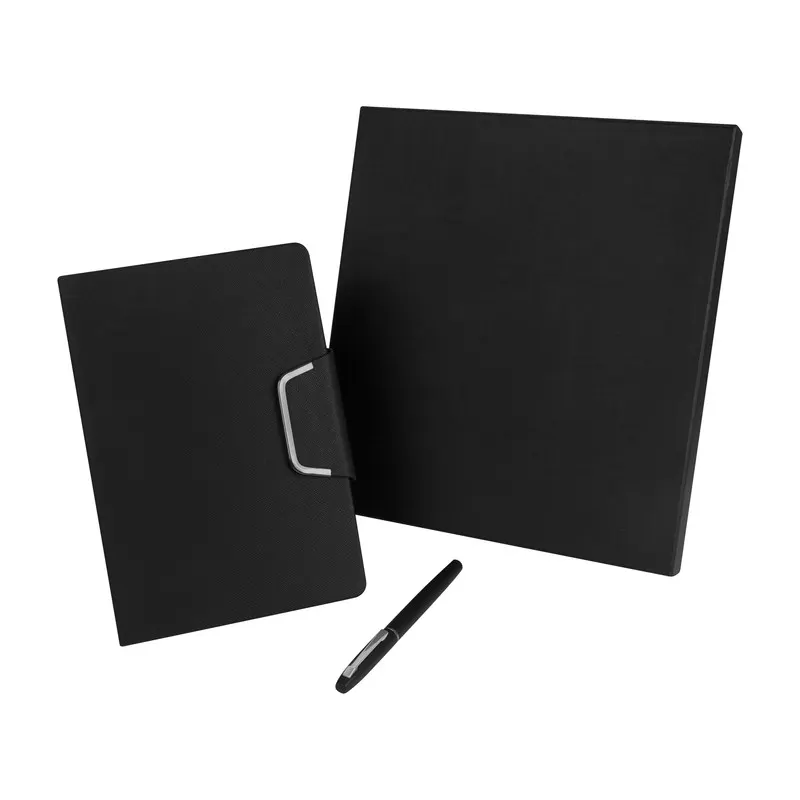 SET DE LIBRETA AGENDARIO RAVELLO HL 9086 Negro — clave HL 9086