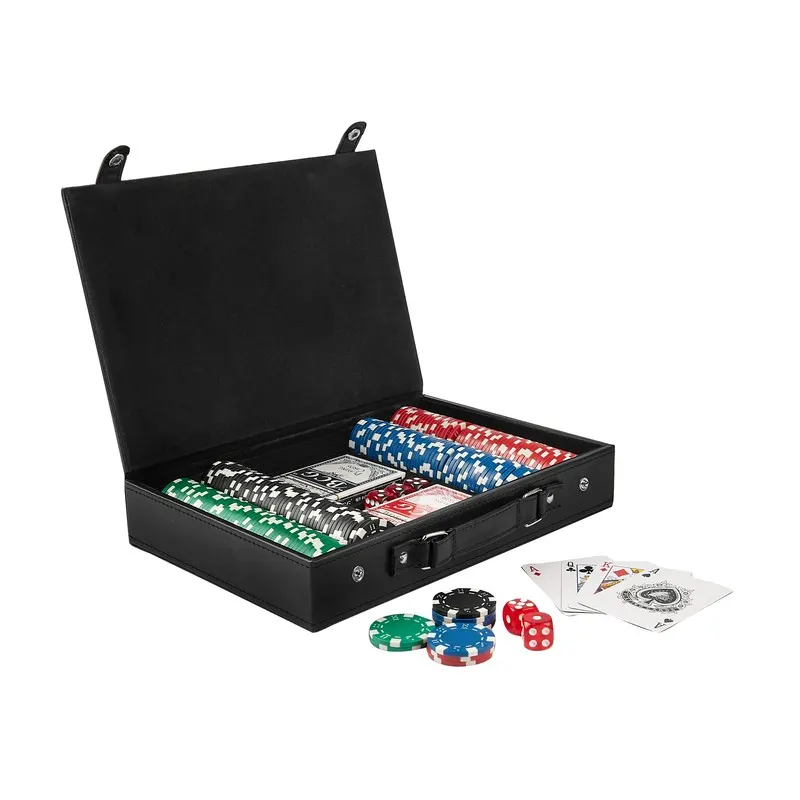 SET DE POKER TAHÚR JM 025 Negro — clave JM 025