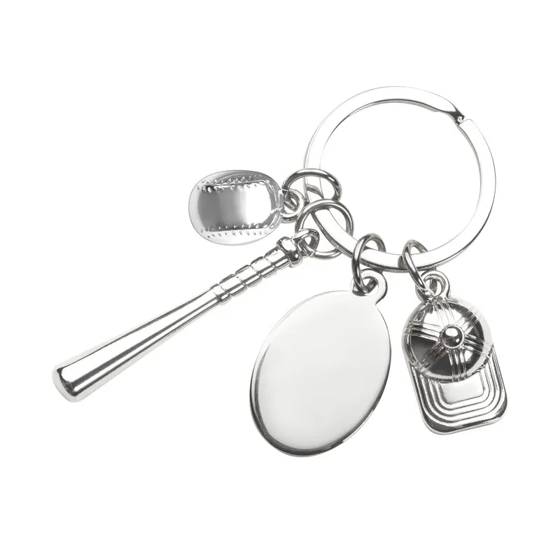 LLAVERO BUNT BASEBALL M 7988 Plata — clave M 7988