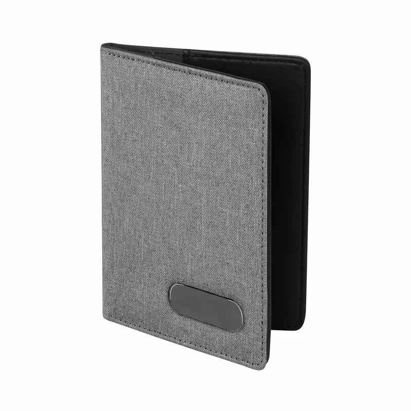 PORTA PASAPORTE LIVIGNO M 80120 Gris — clave M 80120