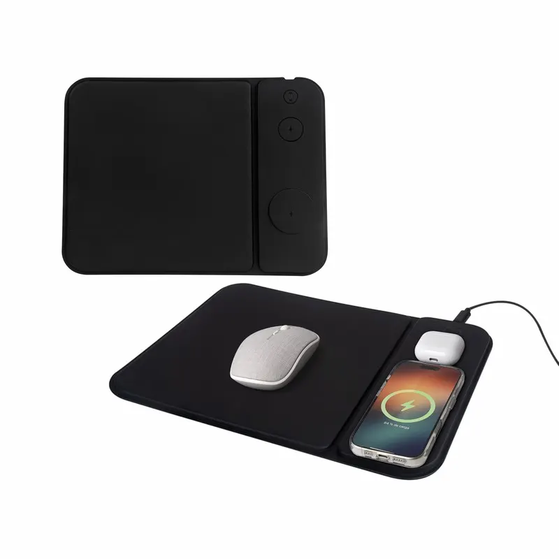 MOUSE PAD CARGADOR ISKRA MOP 024 Negro — clave MOP 024