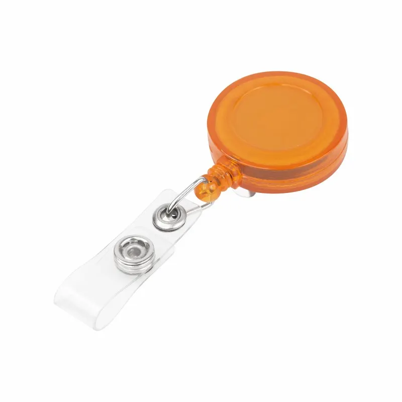 PORTAGAFETE RETRÁCTIL PRO 027 Naranja — clave PRO 027
