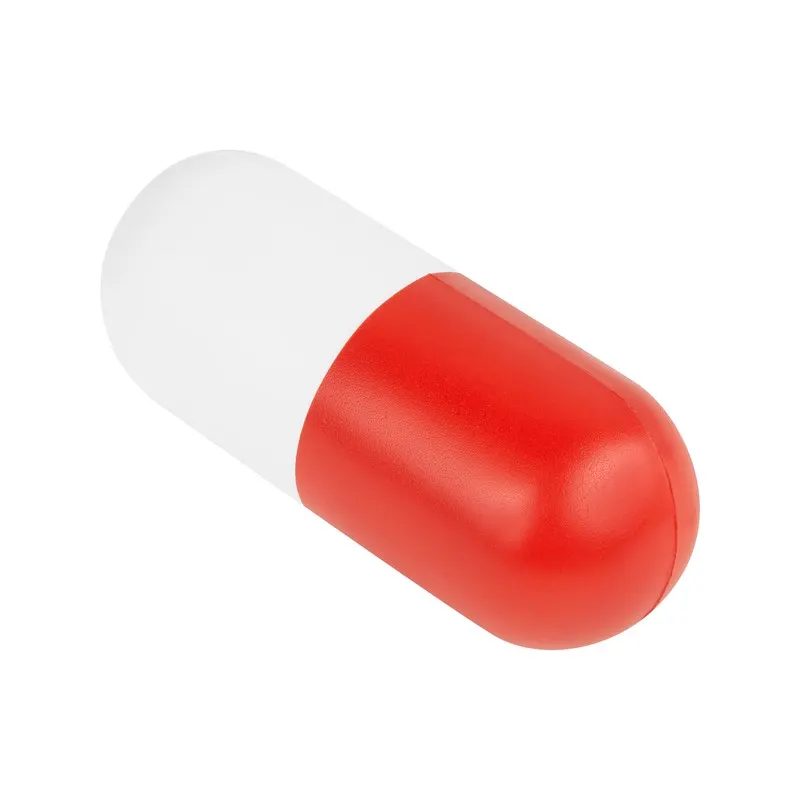ANTI-STRESS EN FORMA DE CAPSULA SOC 065 Rojo — clave SOC 065