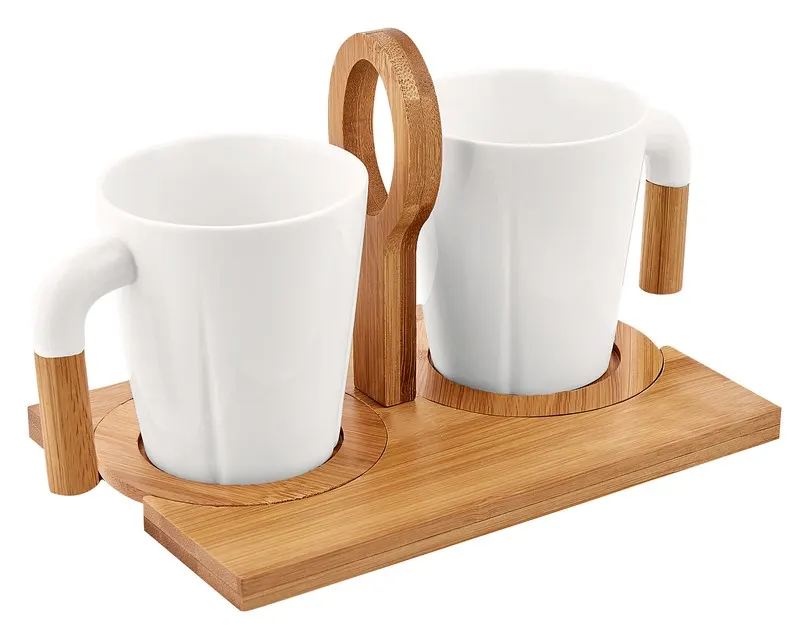 SET DE TAZAS IWAO TAZ 029 Blanco — clave TAZ 029