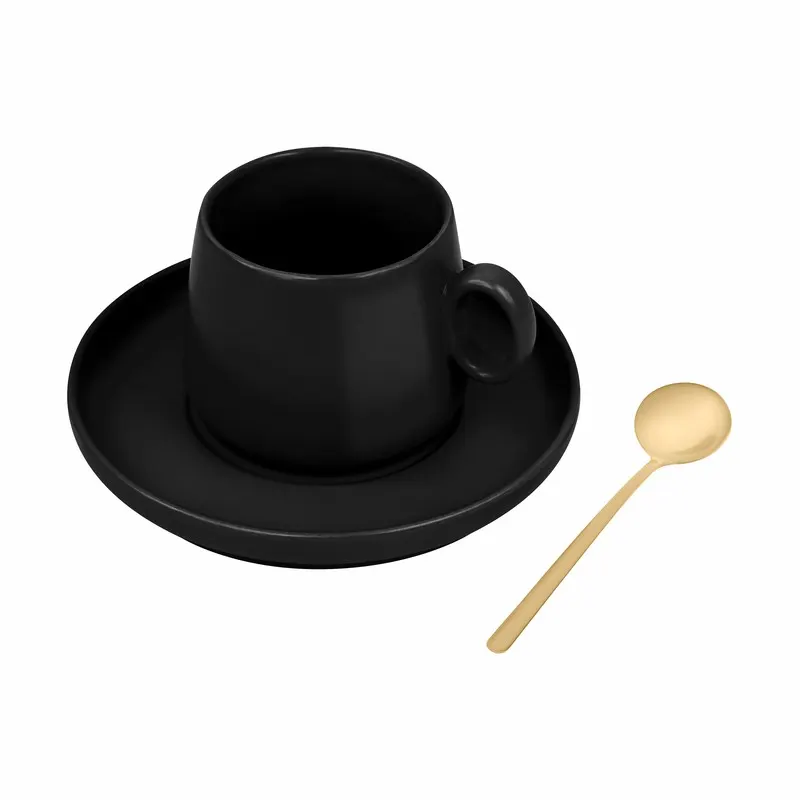 SET DE TAZA ZAPHIR TAZ 076 Negro — clave TAZ 076