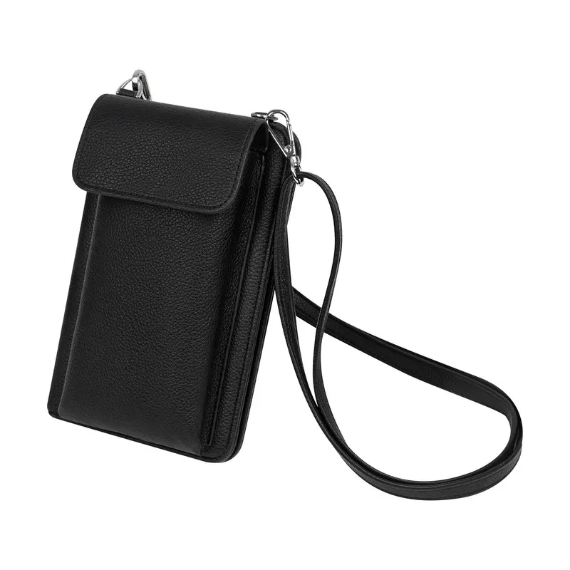 CARTERA PORTA PASAPORTE AVELINE W 653 Negro — clave W 653