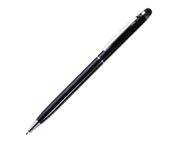 BOLÍGRAFO DE ALUMINIO CON TOUCH ODDRA DE TINTA AZUL A2113A NEGRO