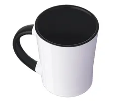 TAZA CONICA BICOLOR 14 OZ BICOLOR ARLES A2154 NEGRO
