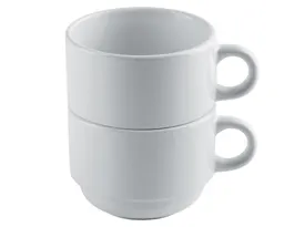 SET DE 2 TAZAS DE SULIMACIÓN 6 OZ AMART A2284 BLANCO