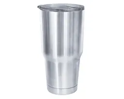 TERMO DOBLE PARED ACERO PARA AUTO DENZEL A2319 PLATA