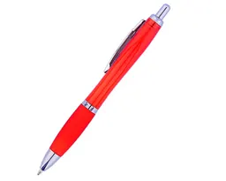 BOLÍGRAFO DE PLÁSTICO AMIRA DE TINTA AZUL A2416A ROJO