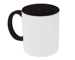TARRO BICOLOR DE SUBLIMACIÓN 11 OZ ALINE A2463 NEGRO