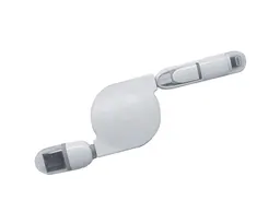 CABLE RETRÁCTIL PARA CARGA JUMPER A2496 BLANCO