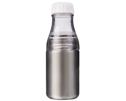 CILINDRO DE ACERO INOX. DE SUBLIMACIÓN 450 ML.TUKA A2615 PLATA
