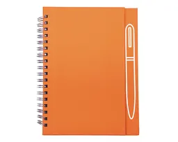 LIBRETA CON IMÁN PARA BOLÍGRAFO METÁLICO, SPAIN A2670 NARANJA