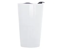 VASO DE CERÁMICA DE DOBLE PARED DE 10 OZ MIAMI A2694 BLANCO