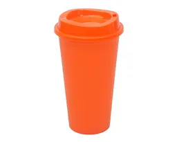 VASO CAFETERO DE PLÁSTICO 473 ML. ALDO A2750 NARANJA