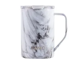 TARRO TÉRMICO DOBLE PARED ACERO INOX. 15 OZ. NAYAD METRO A2777 MARMOLEADO