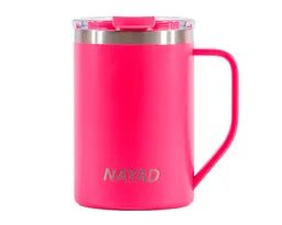 TARRO TÉRMICO DOBLE PARED ACERO INOX. 15 OZ. NAYAD METRO A2777 ROSA