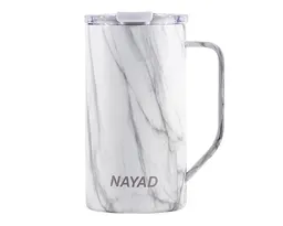 TARRO TÉRMICO DOBLE PARED ACERO INOX. 20 OZ. NAYAD METRO TALL A2778 MARMOLEADO