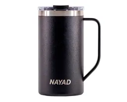 TARRO TÉRMICO DOBLE PARED ACERO INOX. 20 OZ. NAYAD METRO TALL A2778 NEGRO