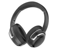 AUDÍFONOS BLUETOOTH CON CANCELACIÓN DE RUIDO, MANOS LIBRES Y DIADEMA AJUSTABLE GUETTA A2828 NEGRO