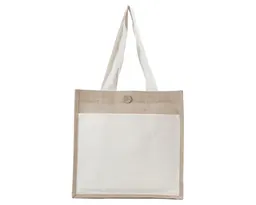 BOLSA DE YUTE /ALGODÓN CAMPESTRE A2848 BLANCO