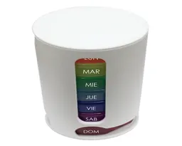PASTILLERO APILABLE SEMANAL WEEK A2864 BLANCO