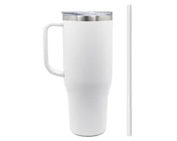 TERMO DE ACERO INOXIDABLE DE 1,200 ML. BARNEY A2915 BLANCO