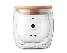 VASO DE VIDRIO DE DOBLE PARED DE 220 ML. PIPO A2939 TRANSPARENTE