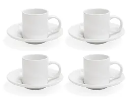 JUEGO DE TAZAS 3 OZ CON PLATO DE SUBLIMACIÓN MEETING A2974 BLANCO