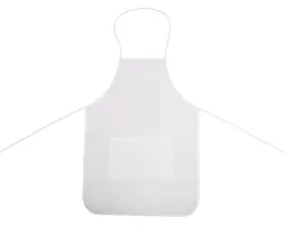 MANDIL DE NON WOVEN CON BOLSA FRONTAL OROPEZA A2979 BLANCO